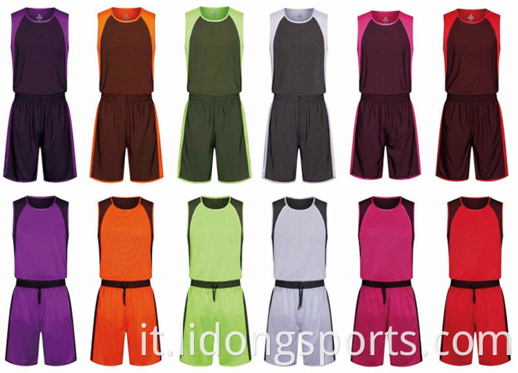 2021 Nuova moda Fashion Personalized rapido a secco a secco Basketball Set di uniformi da basket professionale comodo